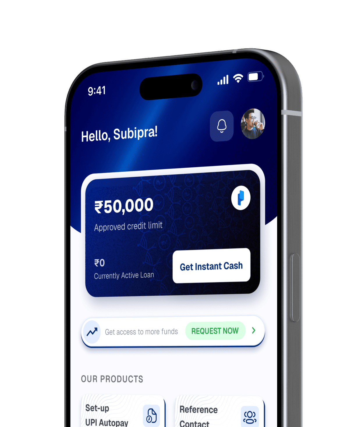 Pocketly app loan disbursed screen